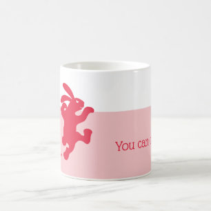 Caneca De Café Mug de Encorajamento ao Coelho Vermelho