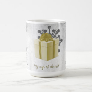 Caneca De Café Mug de Feriado de Natal Dourado