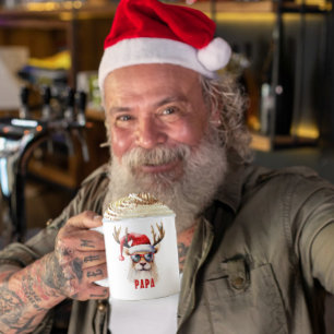 Caneca De Café Mug de Feriado Personalizado da Reindeer legal