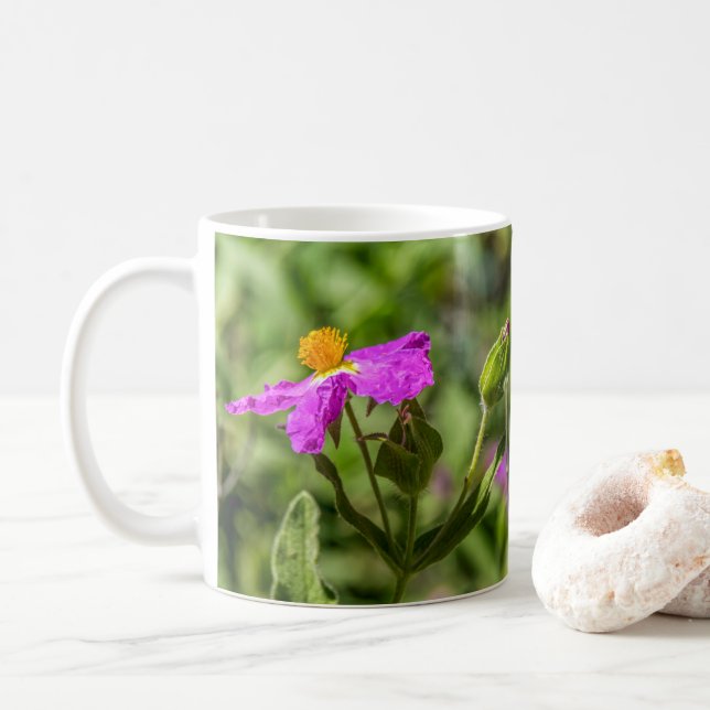 Caneca De Café Mug De Flor 4111-Rosa (Com Donut)