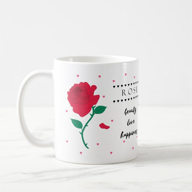 Caneca De Café Mug de Flor de Nascimento em Junho com Significado (Esquerda)
