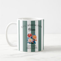 Mug de Flor de Nascimento Personalizado