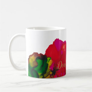 Caneca De Café Mug de Flor Magenta