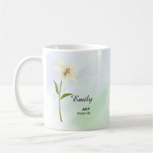 Mug de Flor Personalizado de Julho