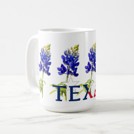 Caneca De Café Mug de Flores Bluebonnet do Texas