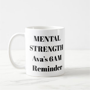 Caneca De Café Mug de Força Mental - Boost Morning Personalizado
