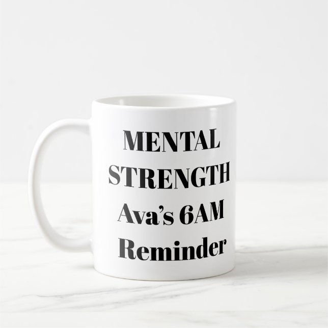 Caneca De Café Mug de Força Mental - Boost Morning Personalizado (Esquerda)
