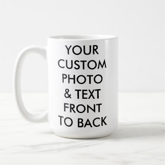 Caneca De Café MUG de FOTO Clássica LARGE 15oz Personalizado
