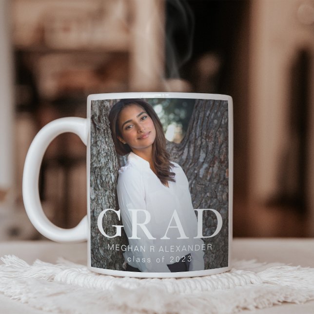 Caneca De Café Mug de Foto de Graduação Clássica (Criador carregado)