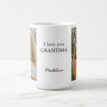 Mug de Foto Personalizado "Eu Amo Sua Avó"