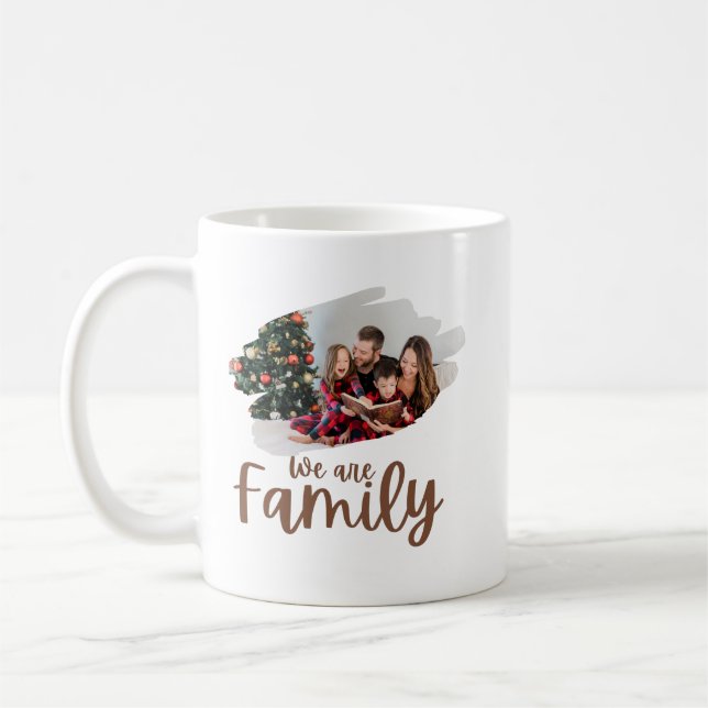 Caneca De Café Mug de Fotografia da Família Simples White Brown (Esquerda)