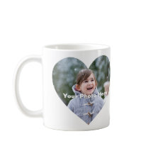 Mug de Fotografia Personalizada em Forma de Coraçã