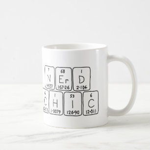 Caneca De Café Mug de frase de mesa periódica NerdChic