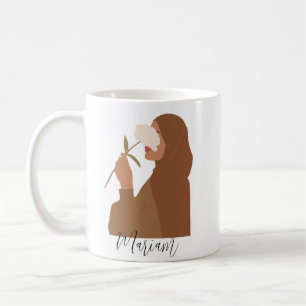 Caneca De Café Mug de garota muçulmana personalizada Hijabi Mug
