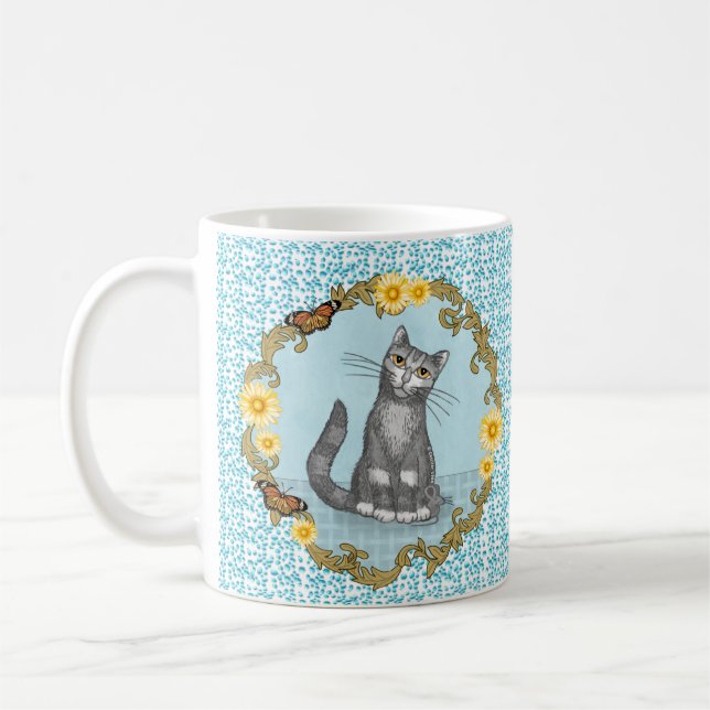 Caneca De Café Mug de gato e rato (Esquerda)