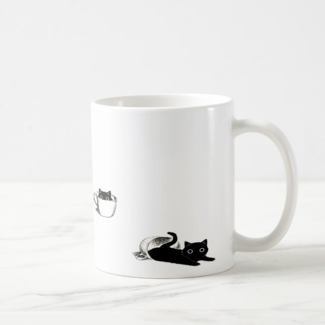 Caneca De Café Mug de Gato Personalizado (Direita)