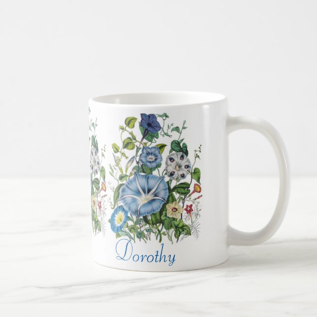 Caneca De Café Mug de Glórias de Manhã Personalizadas (Direita)