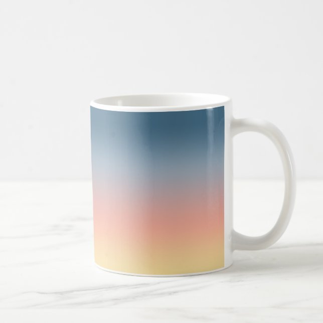 Caneca De Café Mug de Gradação de Ombre Sunset (Direita)