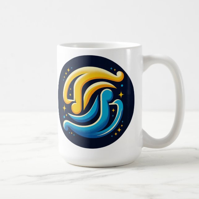 Caneca De Café Mug de Harmonia Cósmica (Direita)