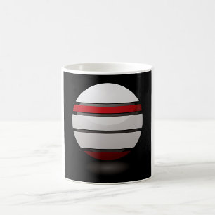 Caneca De Café Mug De Ícone Droide Vermelho E Branco