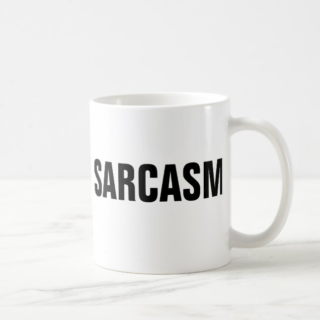 Caneca De Café Mug de identificador de sarcasmo (Direita)