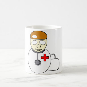 Caneca De Café Mug de Imagem de Vetor de Ícone do Médico