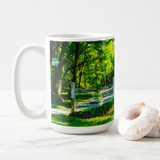 Caneca De Café Mug de Imagem Natureza do Estilo Retroativo