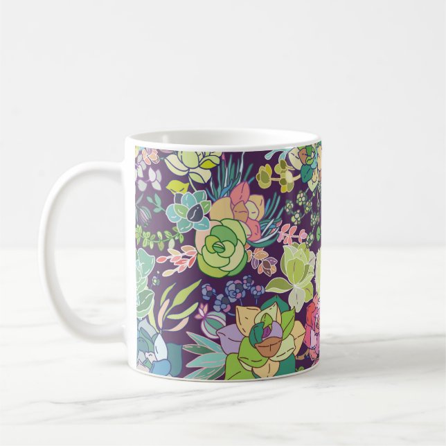 Caneca De Café Mug De Jardinagem De Cactus Suculente (Esquerda)
