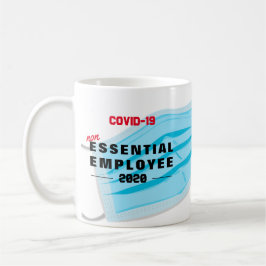 Caneca De Café MUG DE Keyworker NÃO ESSENCIAL DO FUNCIONÁRIO Covi