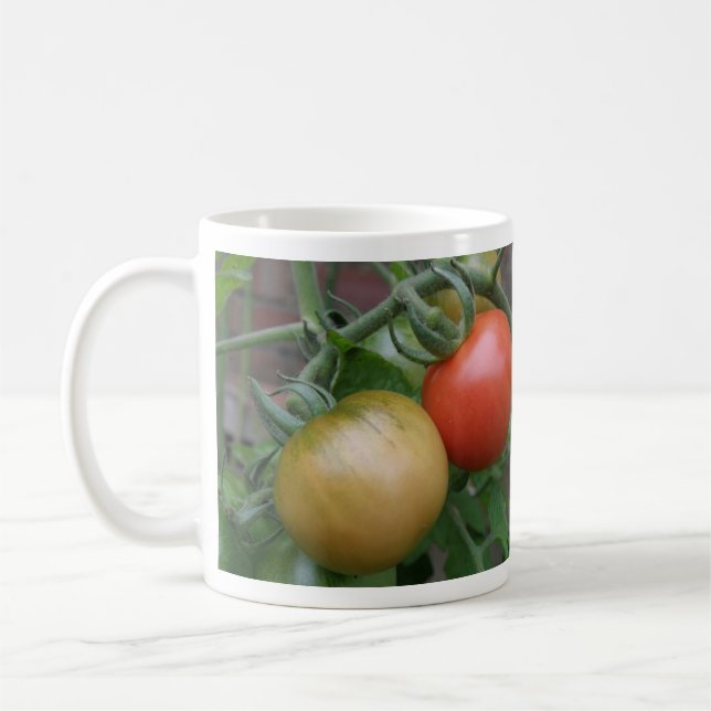 Caneca De Café Mug de laranja e tomate vermelho (Esquerda)