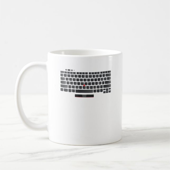 Caneca De Café Mug de layout do teclado do Lenovo Thinkpad (Esquerda)