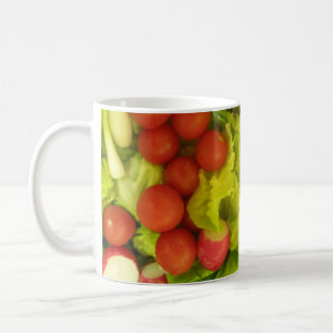 Caneca De Café Mug de legumes de salada