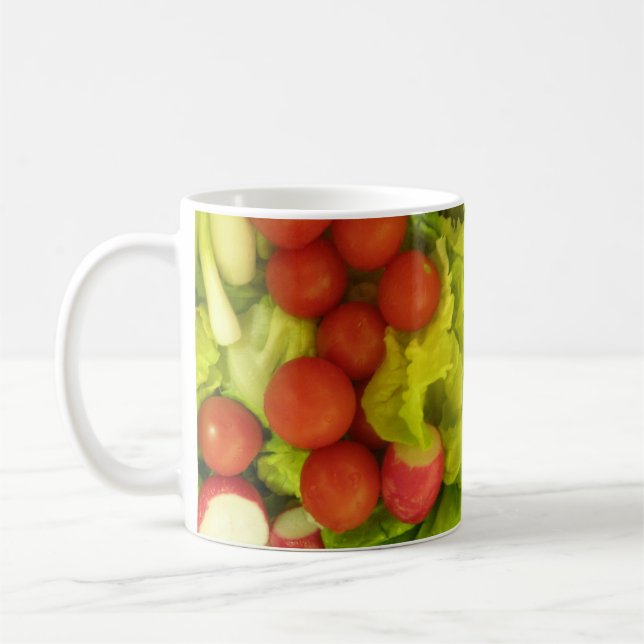 Caneca De Café Mug de legumes de salada (Esquerda)