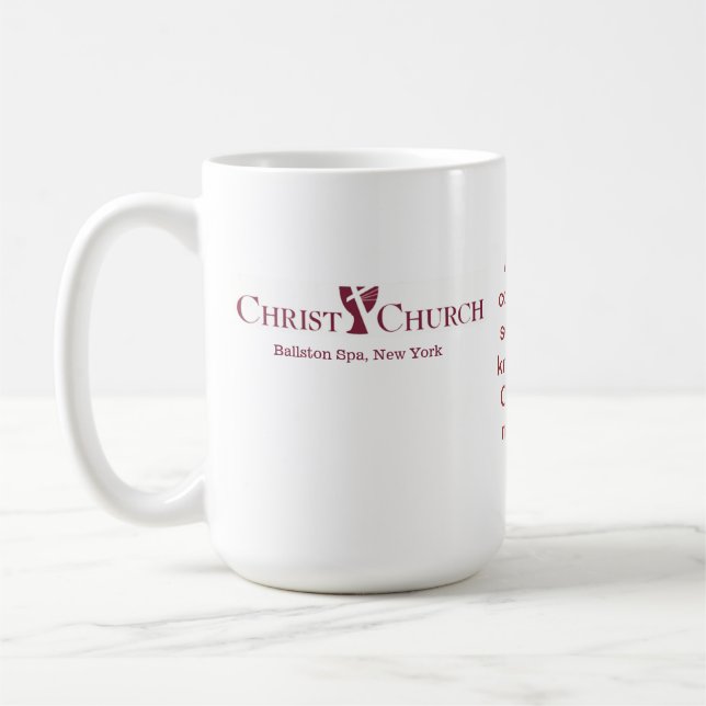 Caneca De Café Mug de logotipo da igreja do Cristo (Esquerda)