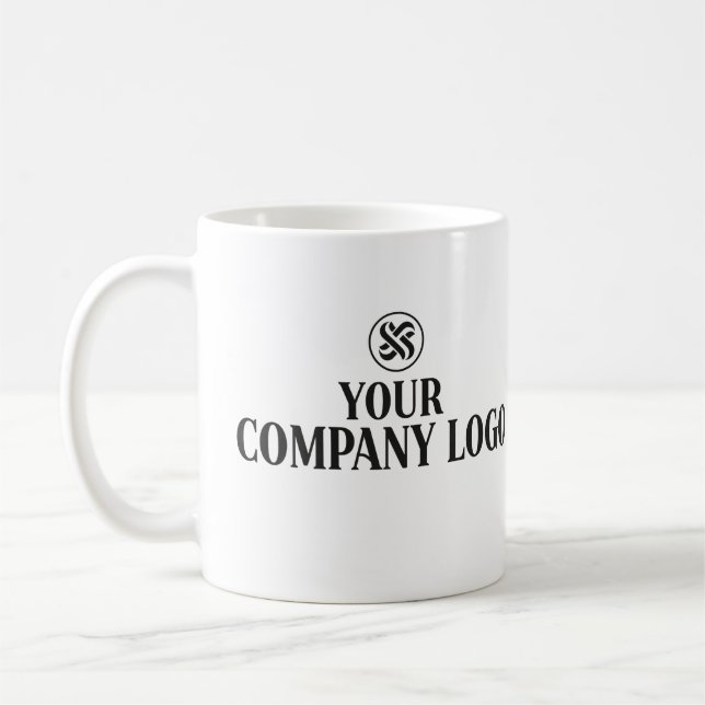 Caneca De Café Mug de logotipo de empresa personalizado (Esquerda)