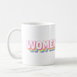 Caneca De Café Mug de logotipo feminino em STEM