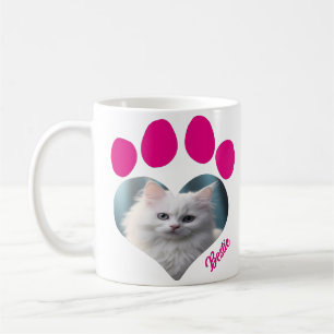 Caneca De Café Mug de Lover de Cat Personalizado - Foto Personali