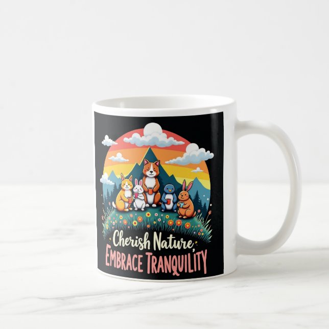 Caneca De Café Mug de Lover Personalizado da Natureza - Presente  (Direita)