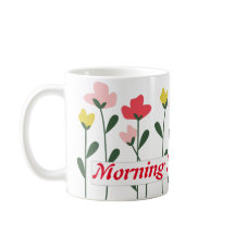 mug de manhã mug floral
