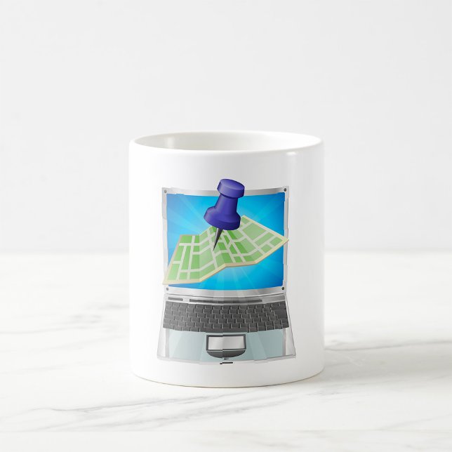 Caneca De Café Mug de mapa online (Criador carregado)