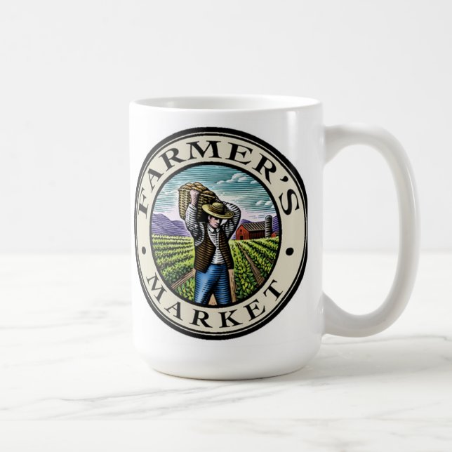 Caneca De Café Mug de mercado do agricultor (Direita)