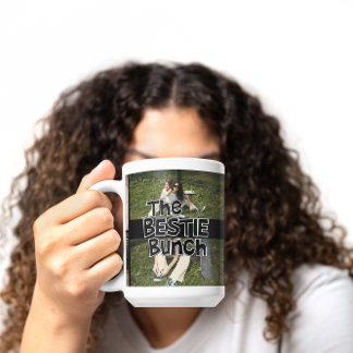 Caneca De Café Mug de Modelo de Foto Bestie Bunch BFF