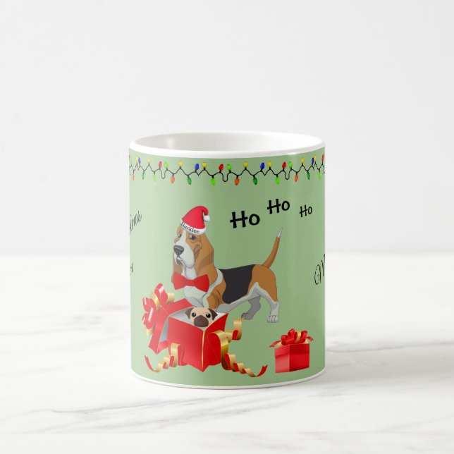 Caneca De Café Mug de Natal de Caça-Base Personalizada (Centro)