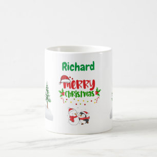 Caneca De Café Mug de Natal Merry Personalizado