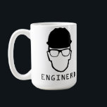 Caneca De Café Mug de nerd de engenharia do motor<br><div class="desc">Mostre orgulhosamente que você é um nerd e um engenheiro. Os nerd de engenharia são o melhor tipo de nerd!</div>