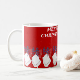Caneca De Café Mug de Noël "Merry Christmas" – Typographie Élégan