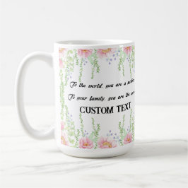 CANECA DE CAFÉ MUG DE NOME DE DIA DE AS MÃES PERSONALIZADO