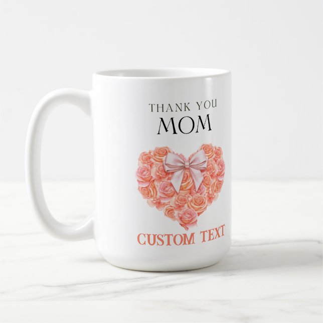 CANECA DE CAFÉ MUG DE NOME DE DIA DE AS MÃES PERSONALIZADO (Esquerda)