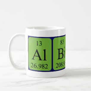 Caneca De Café Mug de nome de mesa periódica de Albion