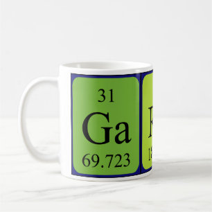 Caneca De Café Mug de nome de mesa periódica de Gareth